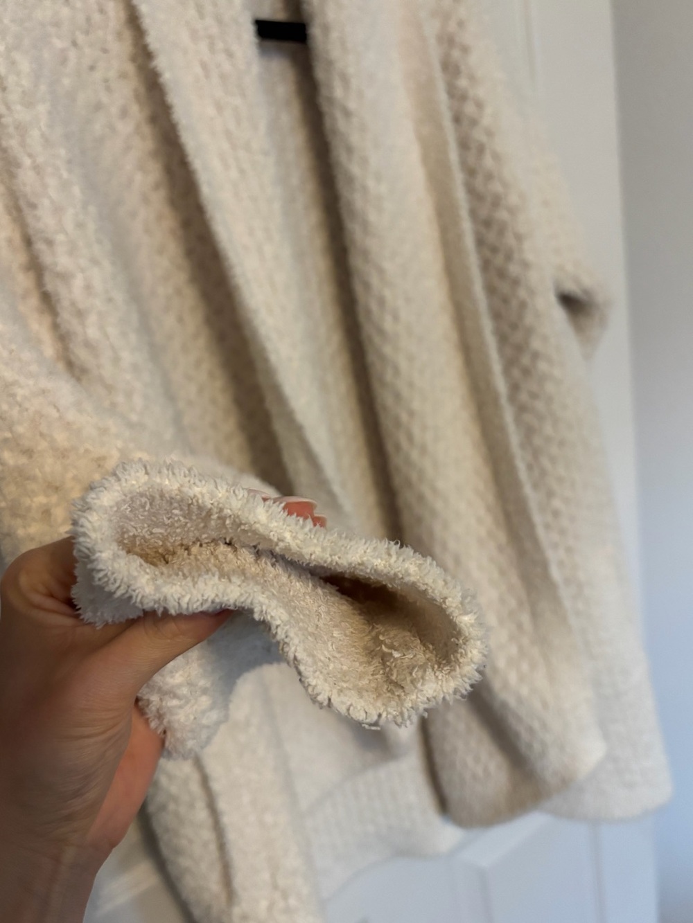 Barefoot Dreams CozyChic® Honeycomb Shawl Cardigan - Picture 7 of 16